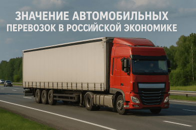 Значение автомобильных перевозок в российской экономике